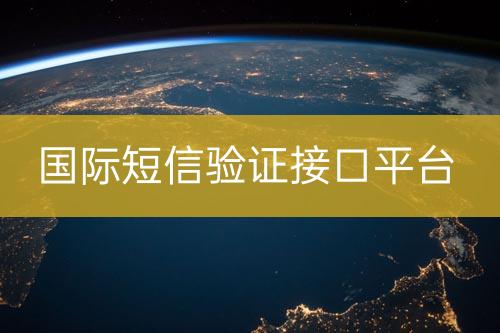 國際短信驗證接口平臺