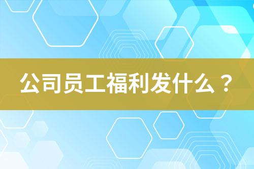 公司員工福利發(fā)什么？