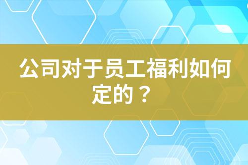 公司對于員工福利如何定的？