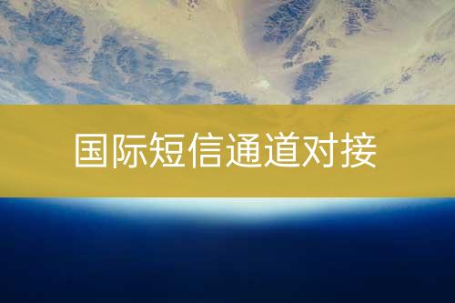 國際短信通道對(duì)接
