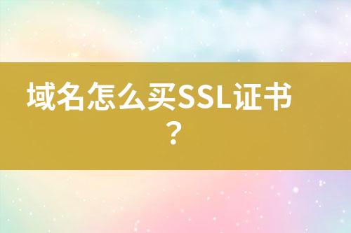 域名怎么買(mǎi)SSL證書(shū)？