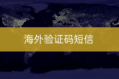 國(guó)際驗(yàn)證碼短信
