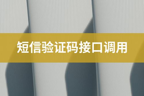 短信驗(yàn)證碼接口調(diào)用