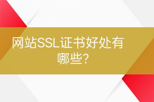網(wǎng)站SSL證書好處有哪些？
