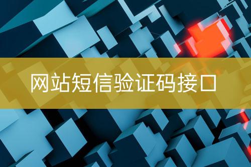 網(wǎng)站短信驗(yàn)證碼接口