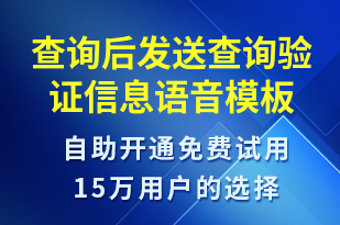 查詢后發(fā)送查詢驗(yàn)證信息-資金變動語音模板